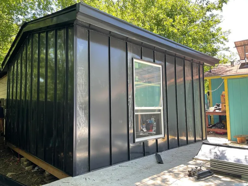 Black standing seam metal wall panels for Metal Roof Installation in Boynton Beach